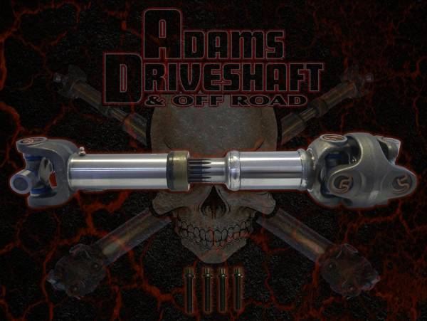 Adams Driveshaft Jeep Driveshafts & Installation | 1350 Offroad - Adams Driveshaft YJ Rear 1310 CV Driveshaft 1994 - 1995 Extreme Duty Series - ASDYJ-1310CV1330R-S - Image 1