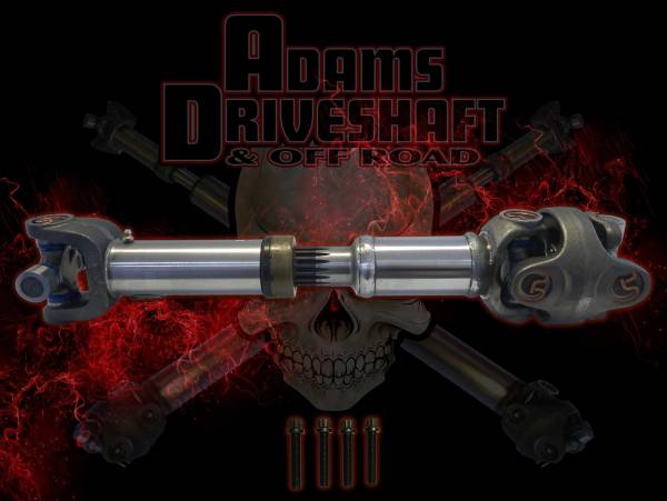 Adams Driveshaft Jeep Driveshafts & Installation | 1350 Offroad - Adams Driveshaft TJ Rear Non Rubicon 1310 CV Driveshaft HD Series - ASDTJ-1310CVR-G - Image 1