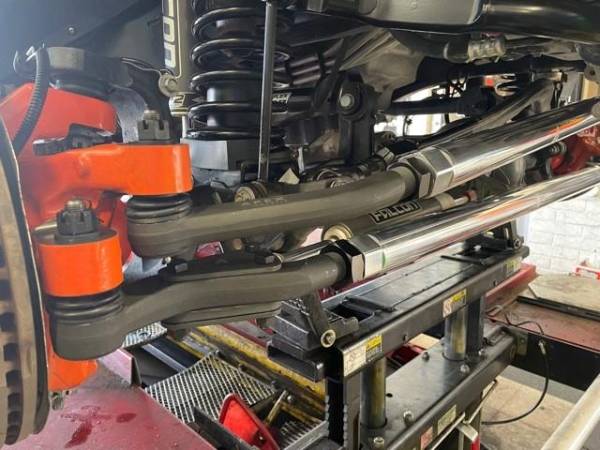 Apex Chassis Steering & Suspension Parts | 1350 Offroad - Apex Driveshaft HD 2.5 Ton Tie Rod & Drag Link Assembly, Black Anodized Aluminum, Dana 44 No-Flip - KIT120-Dana44-NoFlip - Image 1