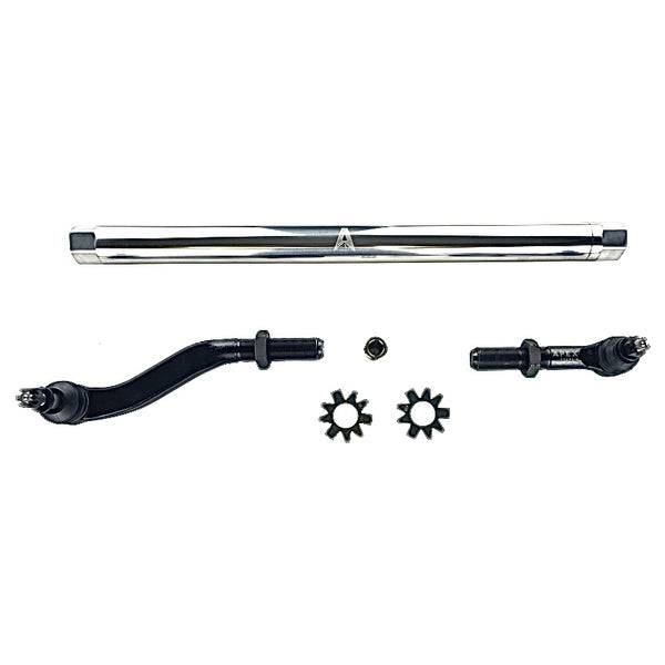 Apex Chassis Steering & Suspension Parts | 1350 Offroad - Apex Driveshaft HD JK 2.5 Ton HD Yes Flip Drag Link Assembly, Polished Aluminum - KIT143 - Image 1