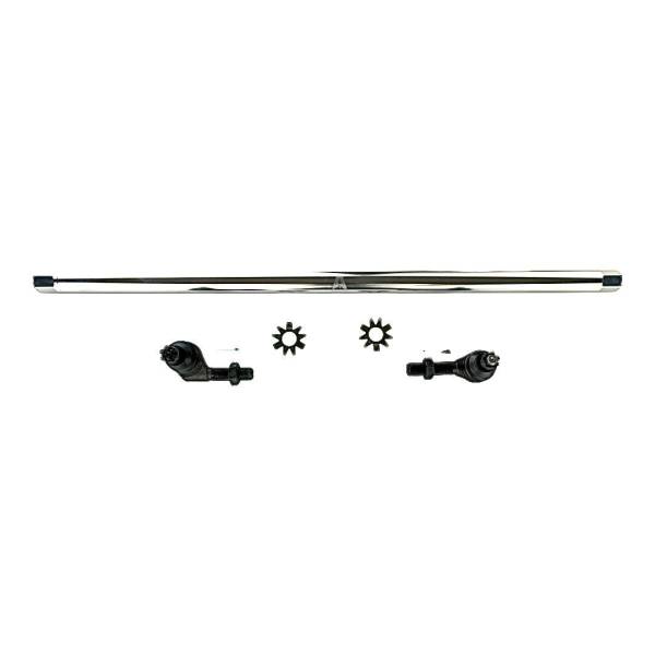 Apex Chassis Steering & Suspension Parts | 1350 Offroad - Apex Driveshaft Jeep Wrangler JK - 1 Ton Drag Link Kit - Polished Aluminum - No Flip - KIT157 - Image 1