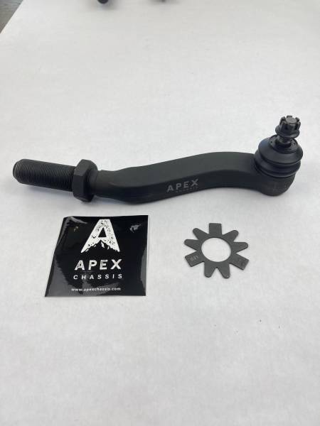 Apex Chassis Steering & Suspension Parts | 1350 Offroad - Apex Driveshaft Tie Rod End Left Hand Front Greaseable Wrangler JK Driver Side - TR190 - Image 1
