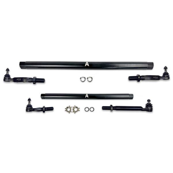 Apex Chassis Steering & Suspension Parts | 1350 Offroad - Apex Driveshaft HD ProLock DOM Steel Tie Rod & Drag Link Assembly - KIT385-STL - Image 1