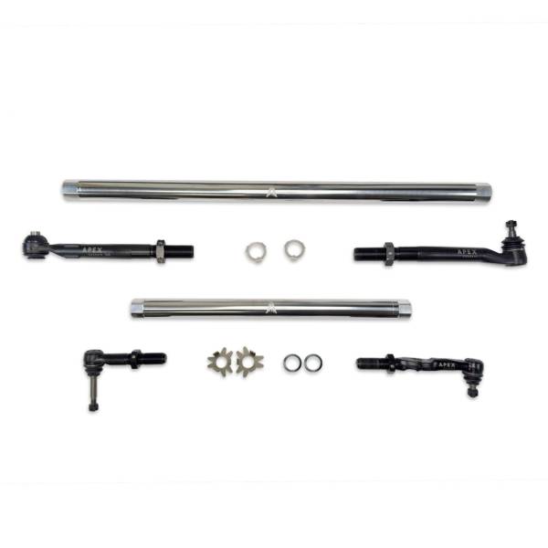 Apex Chassis Steering & Suspension Parts | 1350 Offroad - Apex Driveshaft HD ProLock Polished Aluminum Tie Rod & Drag Link Assembly - KIT375-POL - Image 1