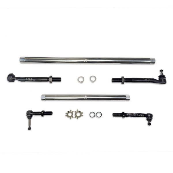 Apex Chassis Steering & Suspension Parts | 1350 Offroad - Apex Driveshaft HD ProLock Polished Aluminum Tie Rod & Drag Link Assembly - KIT370-POL - Image 1