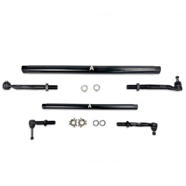 Apex Chassis Steering & Suspension Parts | 1350 Offroad - Apex Driveshaft HD ProLock DOM Steel Tie Rod & Drag Link Assembly - KIT370-STL - Image 1