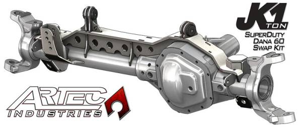 Artec Industries Jeep Axle Trusses & Fabrication Parts | 1350 Of - Artec JK 1 Ton Superduty 99-04 Front Dana 60 Swap Kit with Adjustable Truss Upper Link Mount Single - JK6033 - Image 1