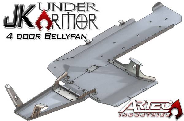 Artec Industries Jeep Axle Trusses & Fabrication Parts | 1350 Of - Artec JK Under Armor 4 Door Bellypan Kit 07-11 Wrangler JK Unlimited - JK1011 - Image 1