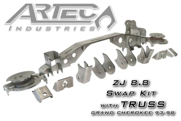 Artec Industries Jeep Axle Trusses & Fabrication Parts | 1350 Of - Artec ZJ 8.8 Swap Kit with Truss 93-98 Jeep Grand Cherokee - TR8802 - Image 1