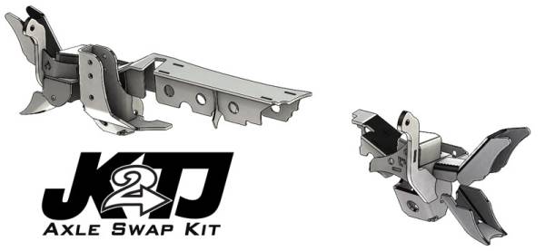 Artec Industries Jeep Axle Trusses & Fabrication Parts | 1350 Of - Artec JK2TJ Front Axle Swap Kit Dana 44 Rubicon LCA Brackets with Standard Hole - TJ4417 - Image 1
