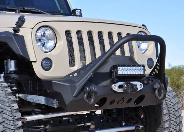 Artec Industries Jeep Axle Trusses & Fabrication Parts | 1350 Of - Artec NightHawk Jeep JK Front Bumper with Mid Tube Stinger - JK2303 - Image 1