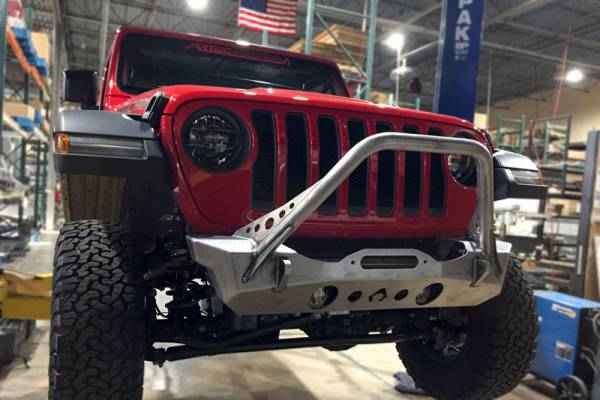 Artec Industries Jeep Axle Trusses & Fabrication Parts | 1350 Of - Artec NightHawk Jeep JL Front Bumper with Mid Tube Stinger Bare - JL5303 - Image 1