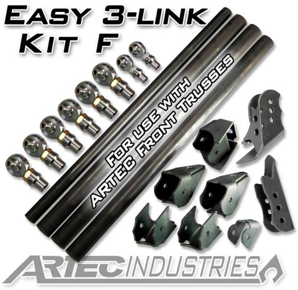 Artec Industries Jeep Axle Trusses & Fabrication Parts | 1350 Of - Artec Easy 3 Link Kit F for Artec Trusses Yes Outside Frame Dodge Front Driver Rear Passenger - LK0109 - Image 1
