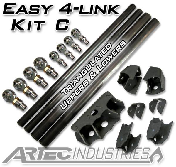Artec Industries Jeep Axle Trusses & Fabrication Parts | 1350 Of - Artec Easy 4 Link Kit C No Tube 7/8-in & 1.25-in Rod Ends - LK0023 - Image 1