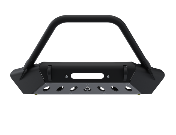 Artec Industries Jeep Axle Trusses & Fabrication Parts | 1350 Of - Artec 07-Up Jeep Wranger/Gladiator High Clearance Front Bumper with Hoop Raw Steel - JJ8022 - Image 1
