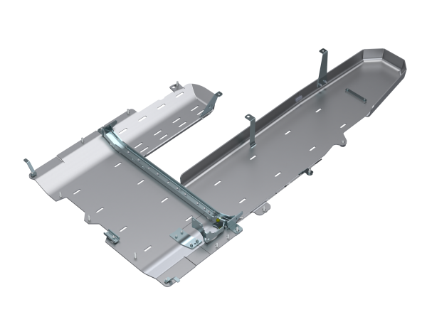 Artec Industries Jeep Axle Trusses & Fabrication Parts | 1350 Of - Artec JT Gladiator T-Case/Fuel Skid/ DPF Only - 3.0L Diesel Aluminum - JT4139 - Image 1