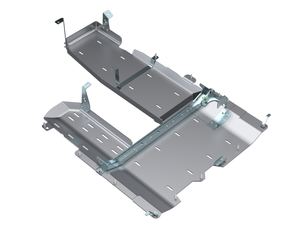 Artec Industries Jeep Axle Trusses & Fabrication Parts | 1350 Of - Artec JLU T-Case/Fuel Skid/ DPF Only - 4 Door 3.0L Diesel Aluminum - JL4199 - Image 1