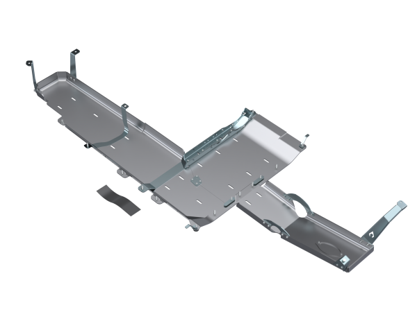 Artec Industries Jeep Axle Trusses & Fabrication Parts | 1350 Of - Artec JT Gladiator Full Bellypan with Oil Door - 3.0L Diesel Aluminum - JT4135 - Image 1