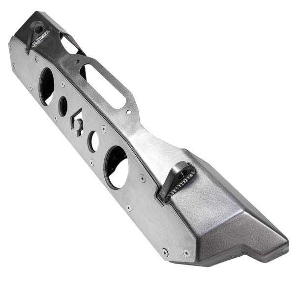 Artec Industries Jeep Axle Trusses & Fabrication Parts | 1350 Of - Artec Bare Steel Nighthawk Front Bumper with Aluminum Skid for JK, JL, & JT - Bare Steel - JJ8000 - Image 1