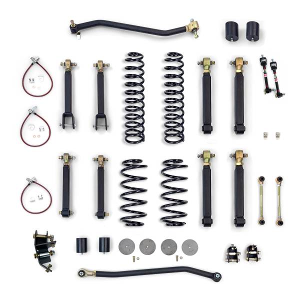 Clayton Off Road Suspension & Lift Kits | 1350 Offroad - Clayton Jeep Wrangler 4.0-in Premium Short Arm Lift Kit 1997-2006 TJ/LJ - COR-2905040 - Image 1