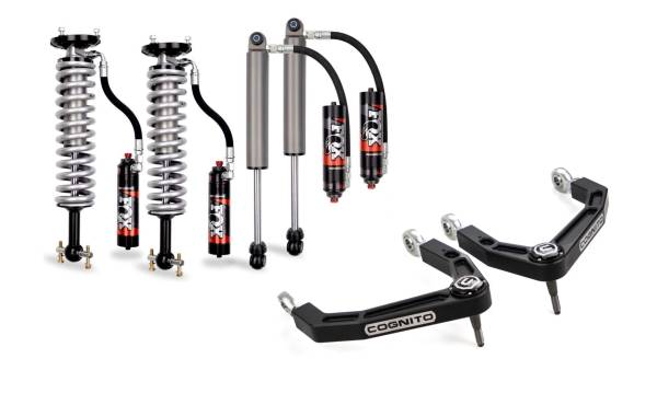Cognito Motorsports Suspension & Truck Upgrades | 1350 Offroad - Cognito 3-in Elite Billet UCA Leveling Kit with Fox 2.5 Elite Shocks for 19-25 Silverado/Sierra 1500 2WD/4WD - 210-P1395 - Image 1