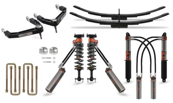 Cognito Motorsports Suspension & Truck Upgrades | 1350 Offroad - Cognito Ultimate Billet UCA Leveling Kit with Fox FRS 3.0 IBP Shocks - 510-P1393 - Image 1