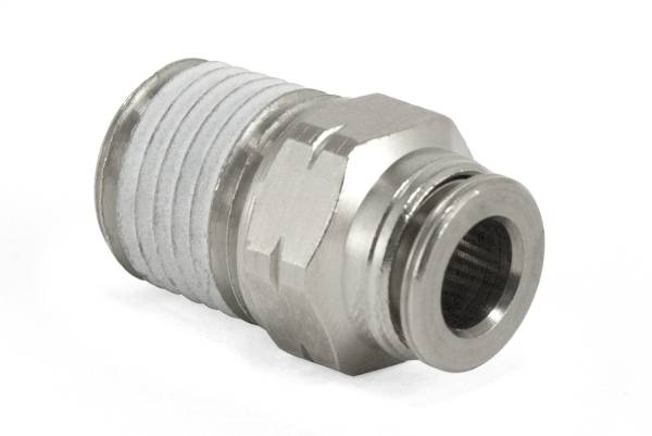 Air Lift Suspension & Air Spring Kits | 1350 Offroad - Air Lift Connector; 1/4in.MNPT-1/4in.PTC, Fitting, Straight Male, 1/4in.MNPT x 1/4in.PTC - 21807 - Image 1