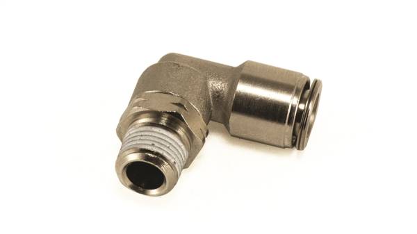 Air Lift Suspension & Air Spring Kits | 1350 Offroad - Air Lift ELBOW; SW; 1/8in.MNPT-1/4in.PTC, Nickel-plated Elbow - 21837 - Image 1