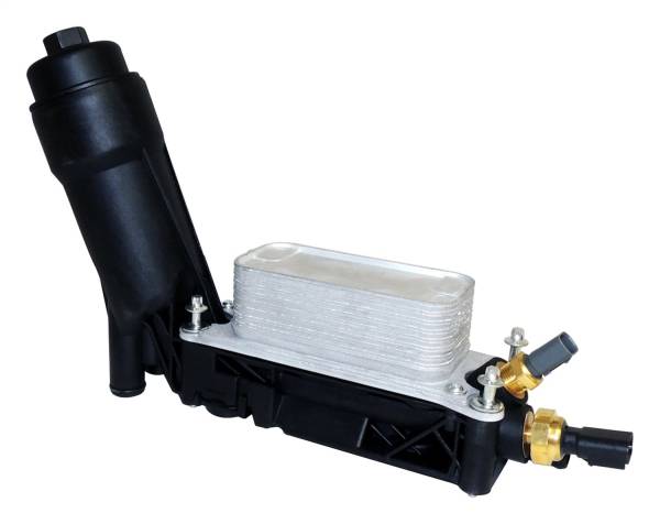 Crown Automotive Jeep Replacement Parts | 1350 Offroad - Crown Oil Filter, with Cooler Assembly, Black, Aluminum/Plastic - 5184294AE - Image 1
