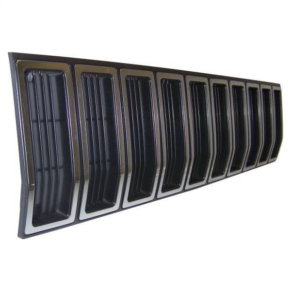 Crown Automotive Jeep Replacement Parts | 1350 Offroad - Crown Grille, Front, Black, with Silver - 55000153 - Image 1