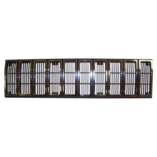 Crown Automotive Jeep Replacement Parts | 1350 Offroad - Crown Grille, Front, Black Chrome - 55002229 - Image 1