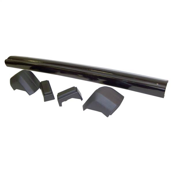 Crown Automotive Jeep Replacement Parts | 1350 Offroad - Crown Rear Bumper Kit, 2 End Caps, 2 Bumper Guards, 2 Brackets, Black - 55026257K - Image 1