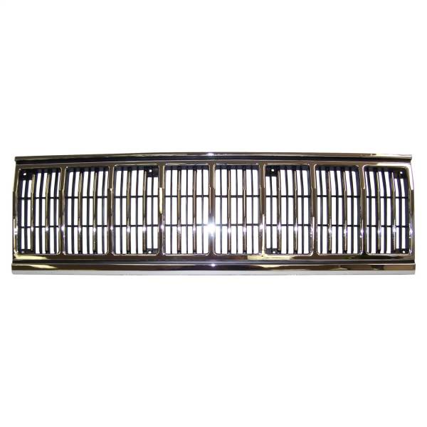 Crown Automotive Jeep Replacement Parts | 1350 Offroad - Crown Grille, Front, Black Chrome - 55034046 - Image 1