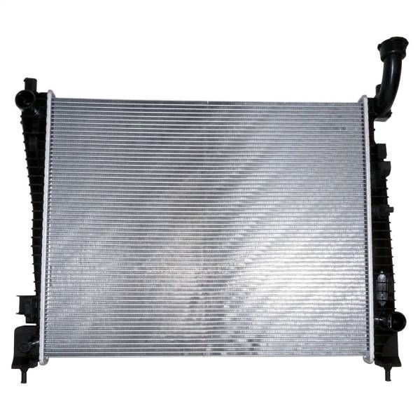 Crown Automotive Jeep Replacement Parts | 1350 Offroad - Crown Radiator, Black/Unpainted, Aluminum, Plastic - 55038001AH - Image 1