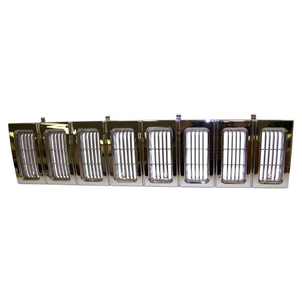 Crown Automotive Jeep Replacement Parts | 1350 Offroad - Crown Grille, Front, Chrome - 55054890 - Image 1