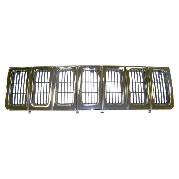 Crown Automotive Jeep Replacement Parts | 1350 Offroad - Crown Grille, Front, Chrome - 55055059 - Image 1