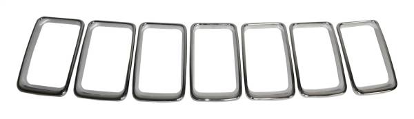 Crown Automotive Jeep Replacement Parts | 1350 Offroad - Crown Grille Insert Set, Polished Chrome - 68227779AA - Image 1