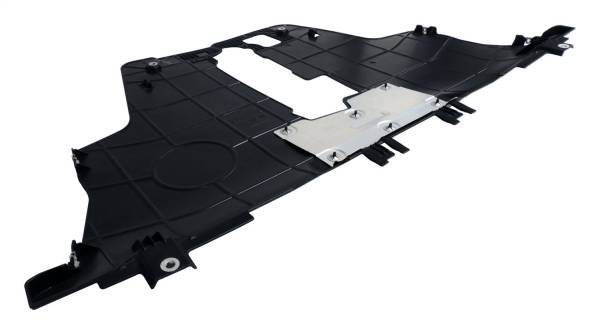 Crown Automotive Jeep Replacement Parts | 1350 Offroad - Crown Engine Splash Shield, Front, Black, Plastic - 68420672AA - Image 1