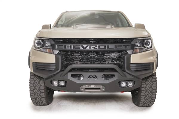 Fab Fours Bumpers & Off-Road Armor | 1350 Offroad - Fab Fours Winch Mount, with Pre-Runner Guard, Black Powder Coat, 95 lbs. Weight, 14-in Height - CC21-N5152-1 - Image 1