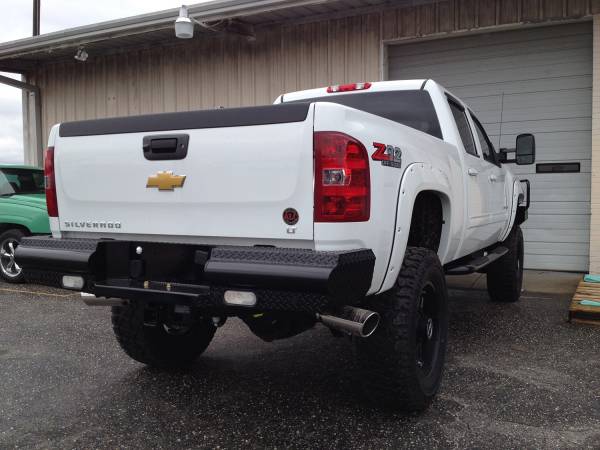 Fab Fours Bumpers & Off-Road Armor | 1350 Offroad - Fab Fours Black Steel Ranch Rear Bumper, Black Powder Coat - CH11-T2150-1 - Image 1