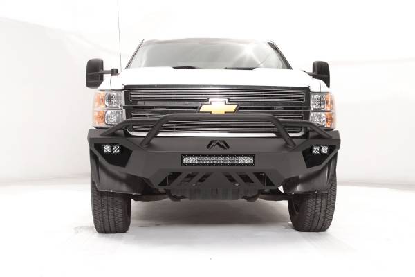 Fab Fours Bumpers & Off-Road Armor | 1350 Offroad - Fab Fours Vengeance Front Bumper, Black Powder Coat, with Pre Runner Guard - CH11-V2752-1 - Image 1