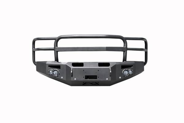 Fab Fours Bumpers & Off-Road Armor | 1350 Offroad - Fab Fours Premium Winch Front Bumper, Black Powder Coat, with Full Grill Guard, with Sensors - CH14-C3050-1 - Image 1