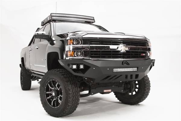 Fab Fours Bumpers & Off-Road Armor | 1350 Offroad - Fab Fours Vengeance Front Bumper, Bare Steel, Sensor Bumper, No Guard - CH15-V3051-B - Image 1