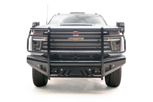 Fab Fours Bumpers & Off-Road Armor | 1350 Offroad - Fab Fours Black Steel Front Ranch Bumper, with Full Guard & Tow Hooks - CH20-S4960-1 - Image 1