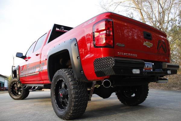 Fab Fours Bumpers & Off-Road Armor | 1350 Offroad - Fab Fours Black Steel Ranch Rear Bumper, Black Powder Coat - CH99-T1250-1 - Image 1