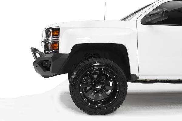 Fab Fours Bumpers & Off-Road Armor | 1350 Offroad - Fab Fours Vengeance Front Bumper, Black Powder Coat, No Guard - CS14-D3051-1 - Image 1