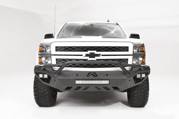 Fab Fours Bumpers & Off-Road Armor | 1350 Offroad - Fab Fours Vengeance Front Bumper, Bare Steel, Pre-Runner - CS14-D3052-B - Image 1