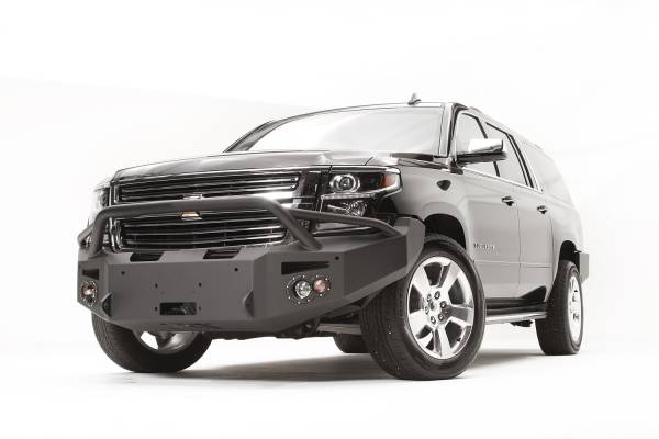 Fab Fours Bumpers & Off-Road Armor | 1350 Offroad - Fab Fours Premium Winch Front Bumper, Bare Steel, with Pre-Runner Guard - CS15-F3552-B - Image 1