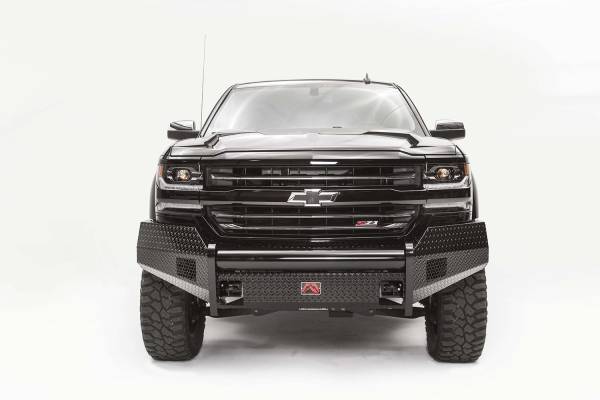 Fab Fours Bumpers & Off-Road Armor | 1350 Offroad - Fab Fours Black Steel Front Bumper, Black Powder Coat, with No Guard - CS16-K3861-1 - Image 1