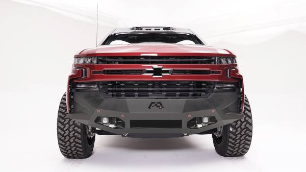 Fab Fours Bumpers & Off-Road Armor | 1350 Offroad - Fab Fours Vengeance Front Bumper, Black Powder Coat, with No Guard, with Sensors - CS19-D4051-1 - Image 1